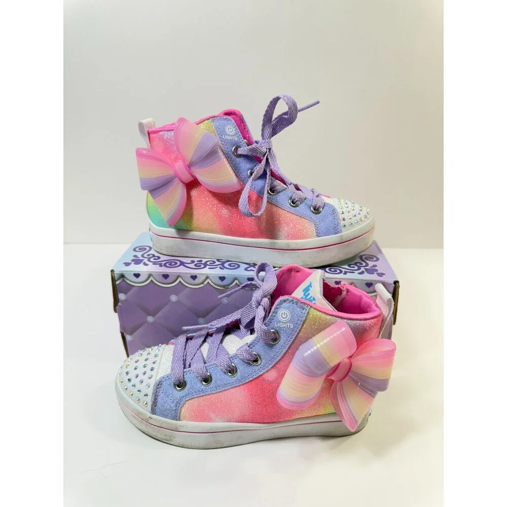 Skechers, Girls, TWI-Lites 2.0 314375L (Little Kid), Pink/Multi, 12 Medium, Litt